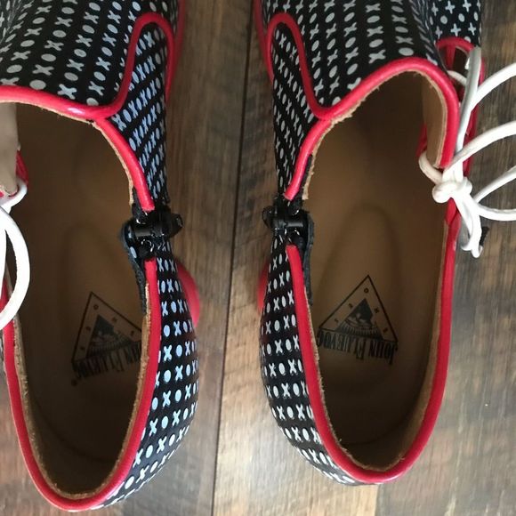 John Fluevog Black and Red Heels - Picture 6 of 7